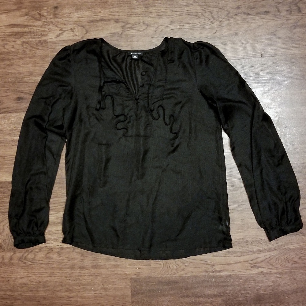 Breezy black blouse